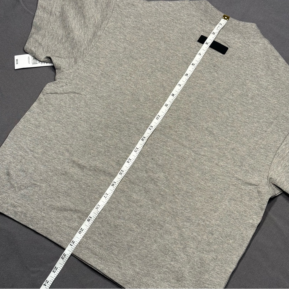 Kids Fear of God Essentials Dark Heather Oatmeal T-Shirt Item# 5658315 - Picture 9 of 12
